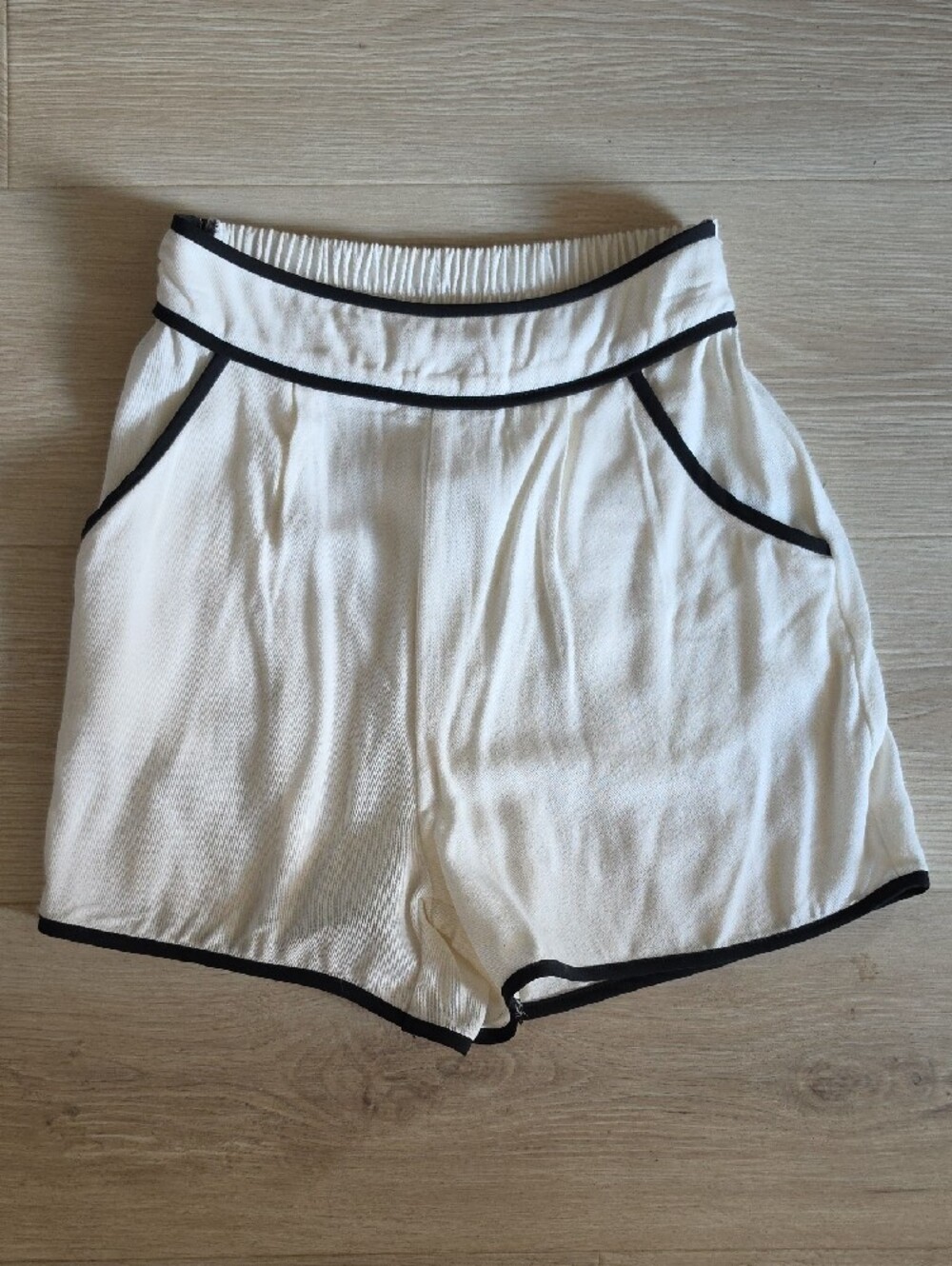 Sienna Sky Cream Tank & Short Sleep Set with Black Trim - Picture 6 of 11